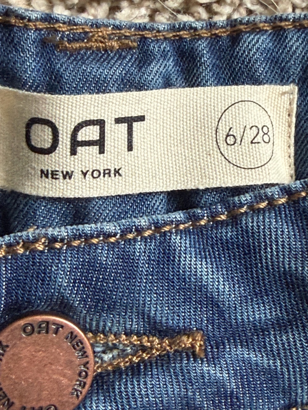 Oat New York Wide-Leg High-Rise Jeans - Picture 5 of 6